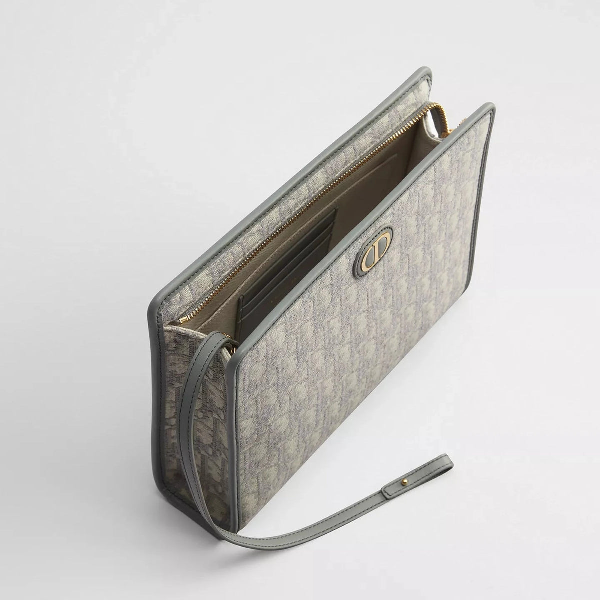 Pochette Dior - Dea 30 Montaigne - Toile jacquard Dior Oblique gris