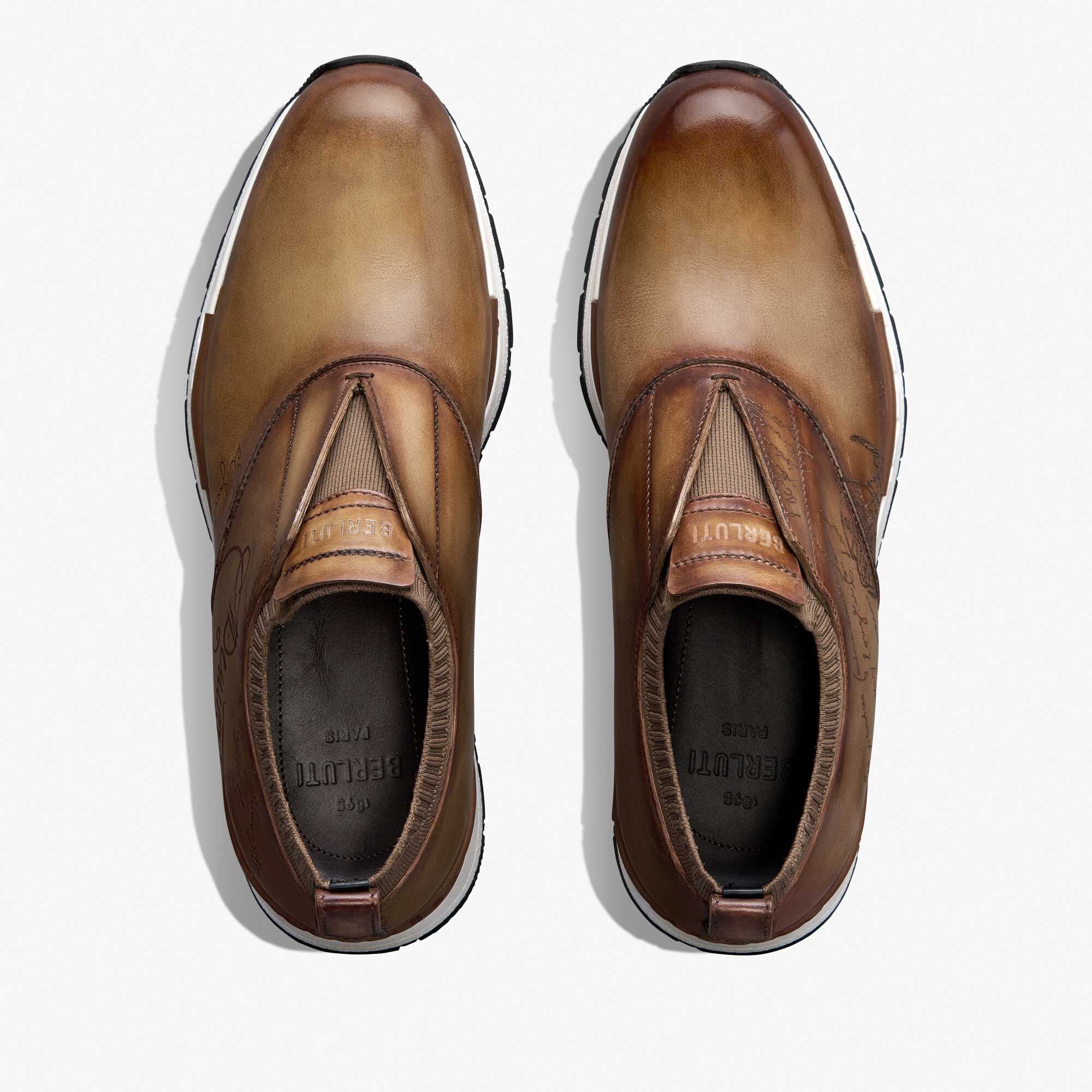 Espadrilles Berluti - Fast Track En Cuir Et Maille