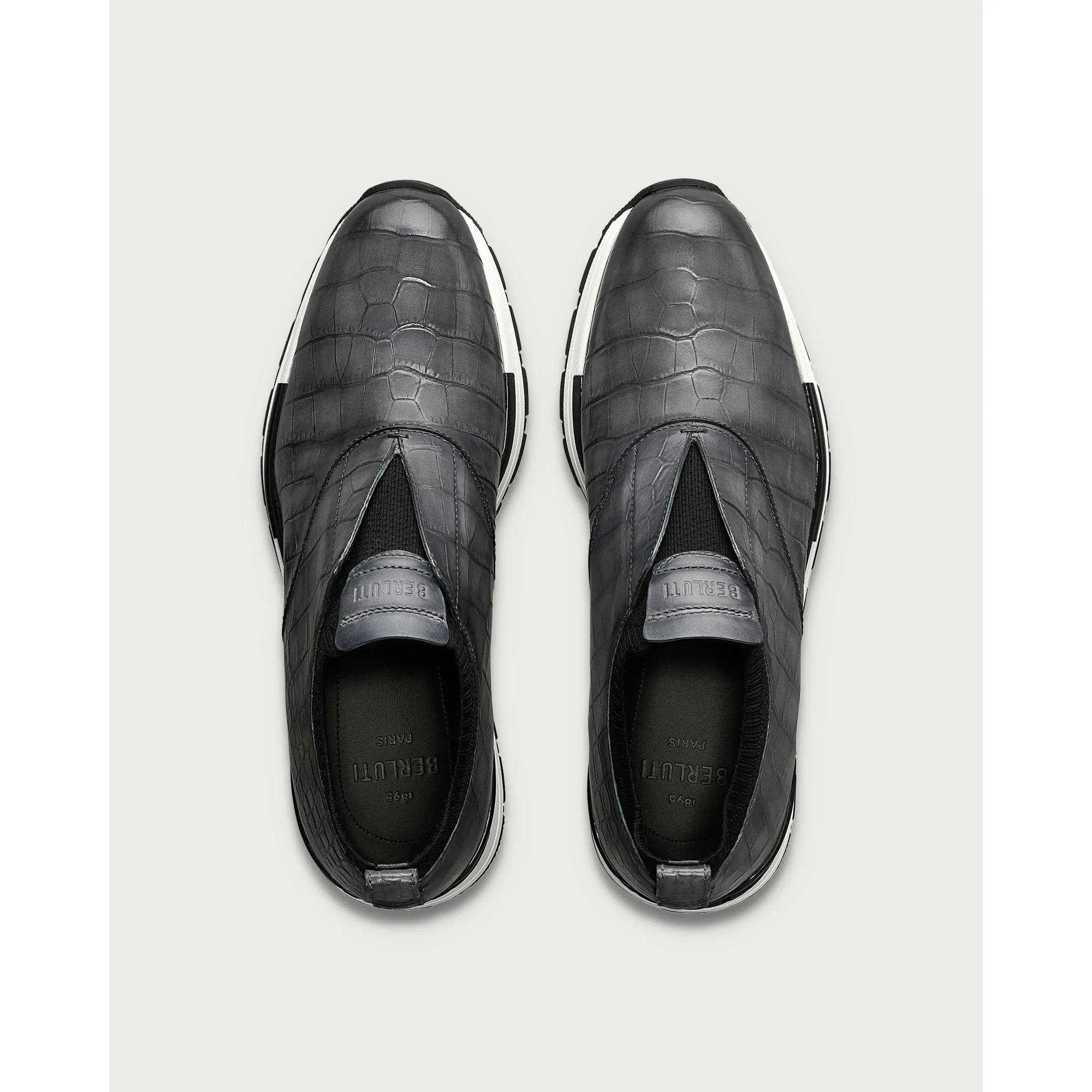 Espadrilles Berluti - Fast Track En Cuir d'Alligator et Nylon