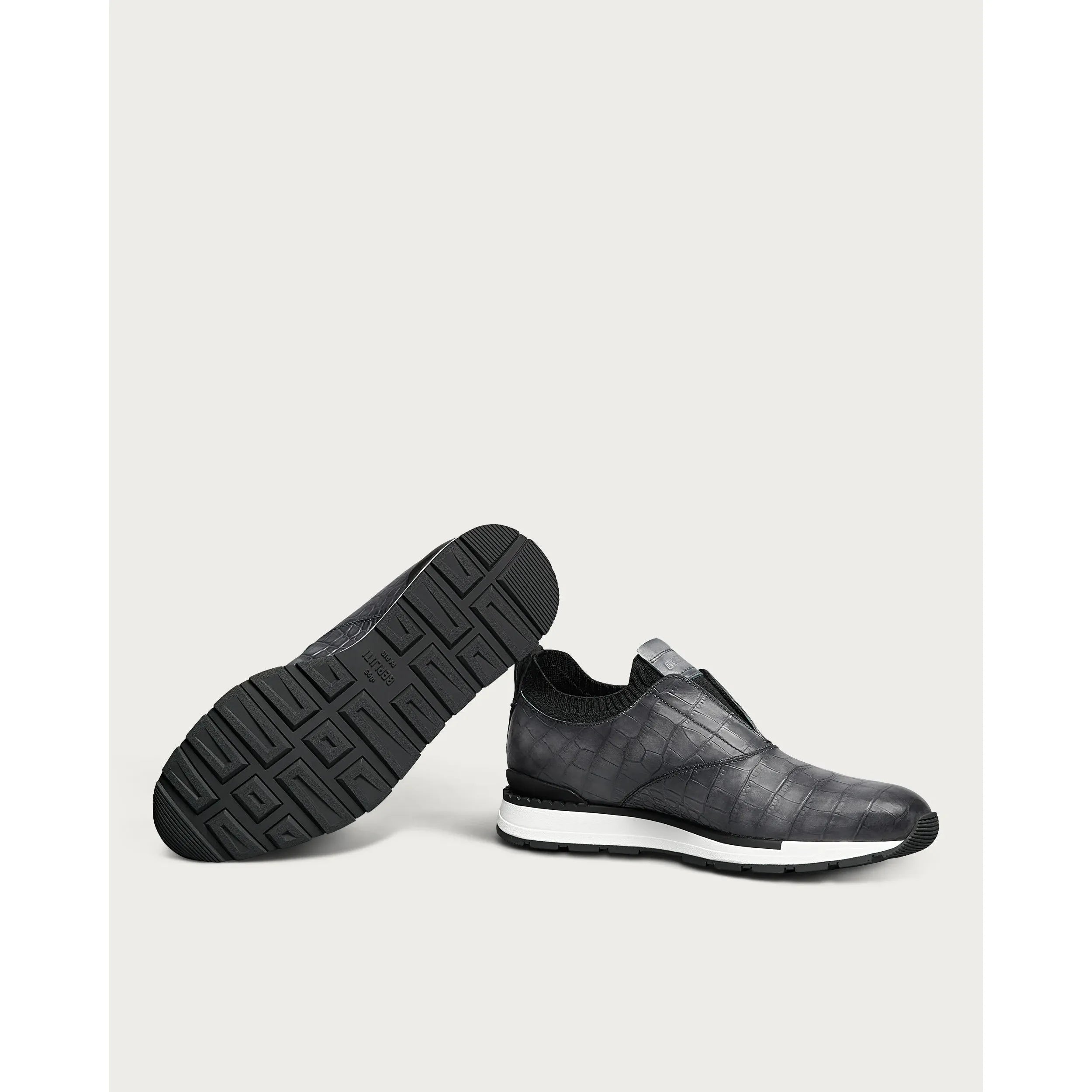 Espadrilles Berluti - Fast Track En Cuir d'Alligator et Nylon