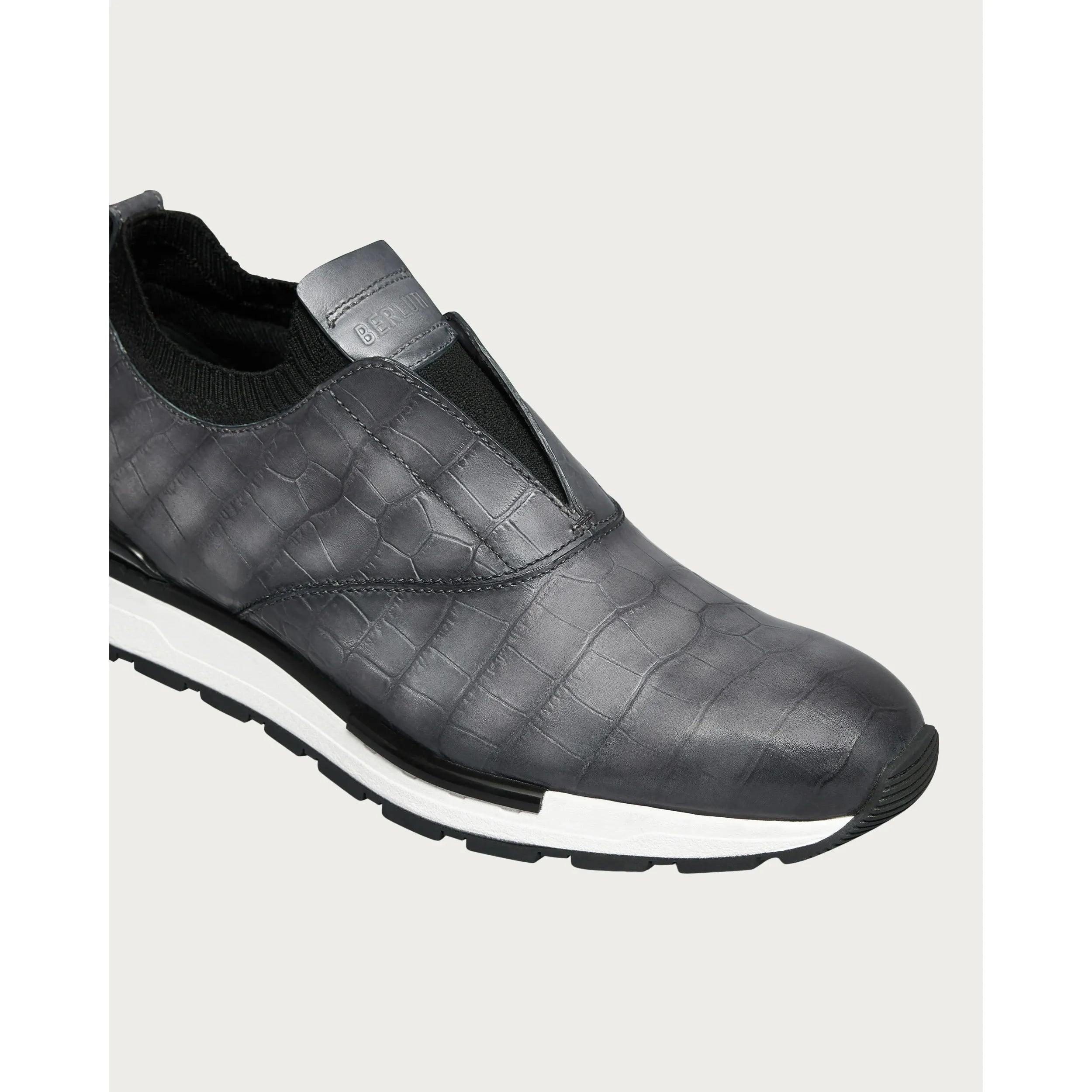 Espadrilles Berluti - Fast Track En Cuir d'Alligator et Nylon