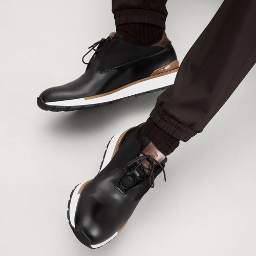 Espadrilles Berluti - Fast Track En Cuir De Veau Glacé - Noir