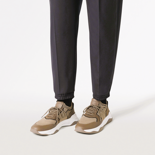 Espadrilles Berluti - Shadow en Maille et Cuir - Beige