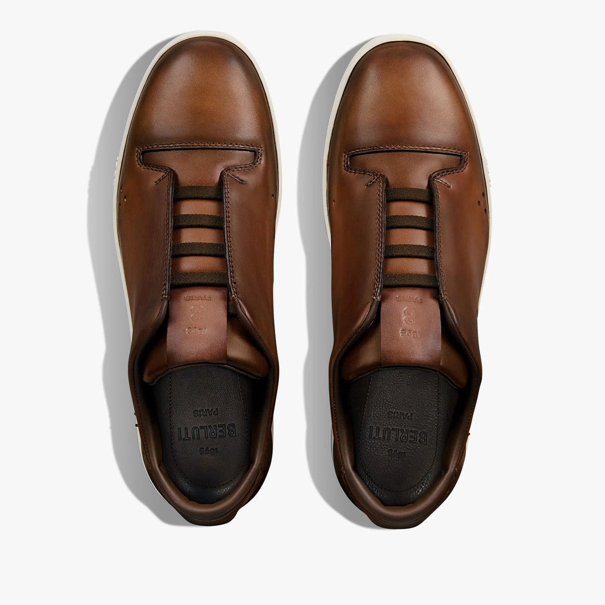 Espadrilles Berluti - Playtime Slip On - Cuir Scritto - Marron