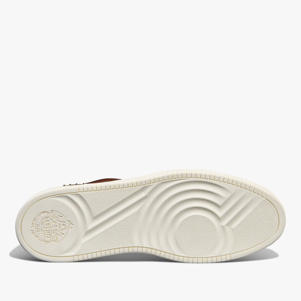 Espadrilles Berluti - Playtime Slip On - Cuir Scritto - Marron