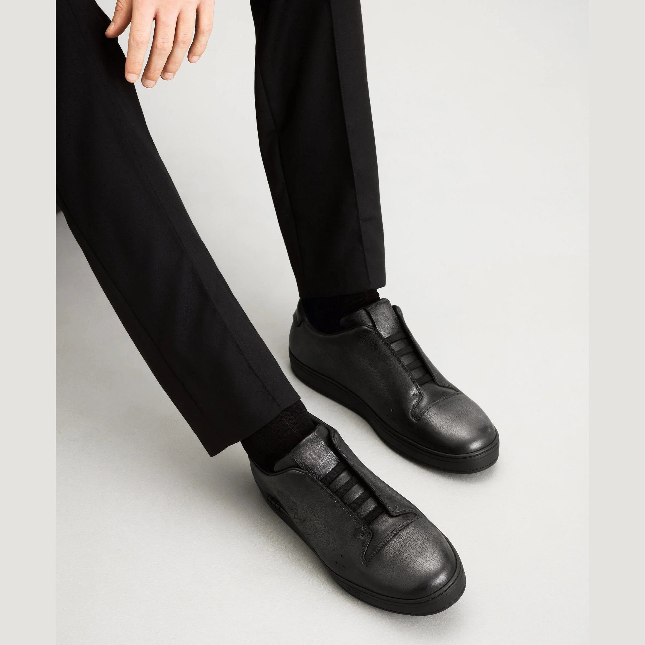 Espadrilles Berluti - Playtime Slip On - Noir Scritto