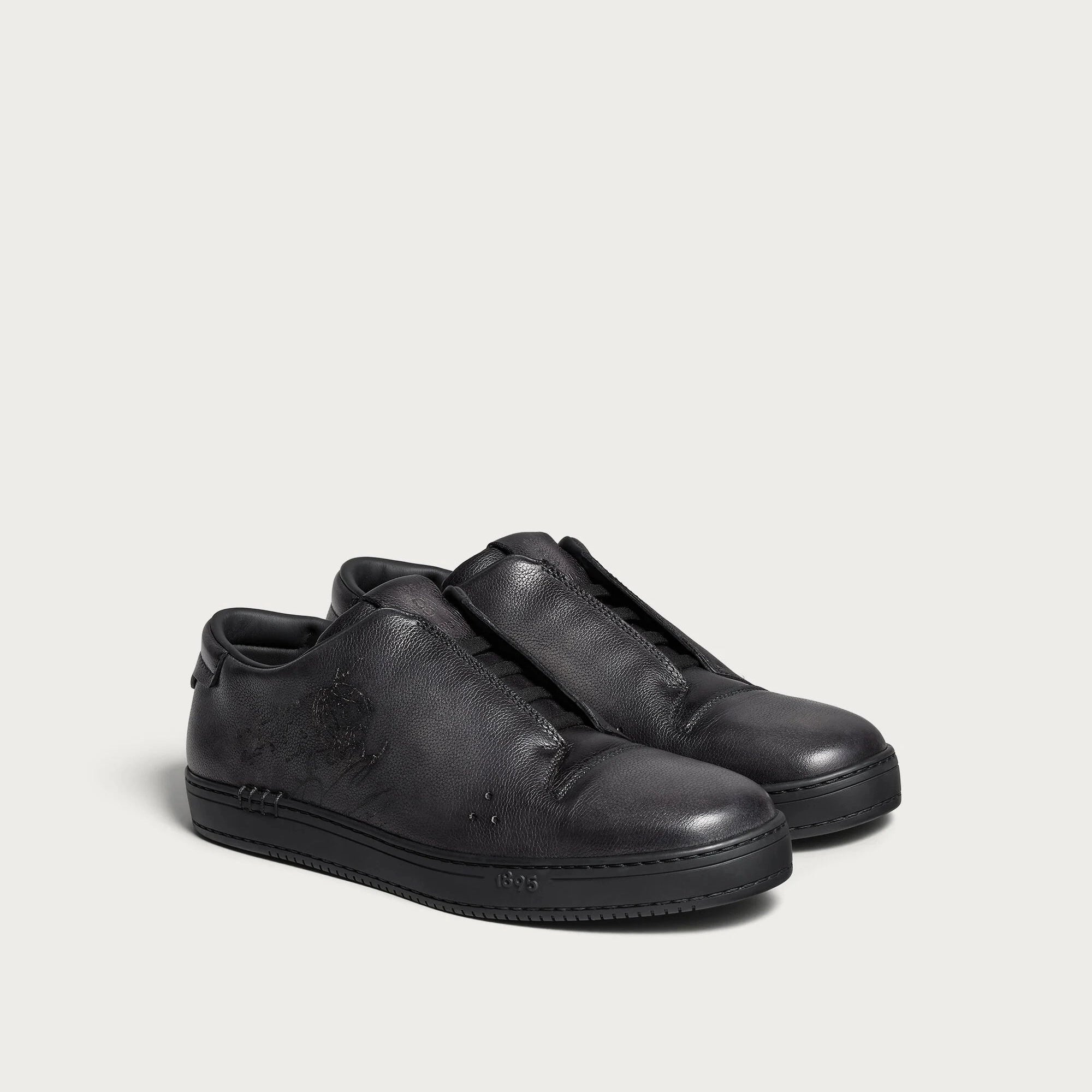 Espadrilles Berluti - Playtime Slip On - Noir Scritto