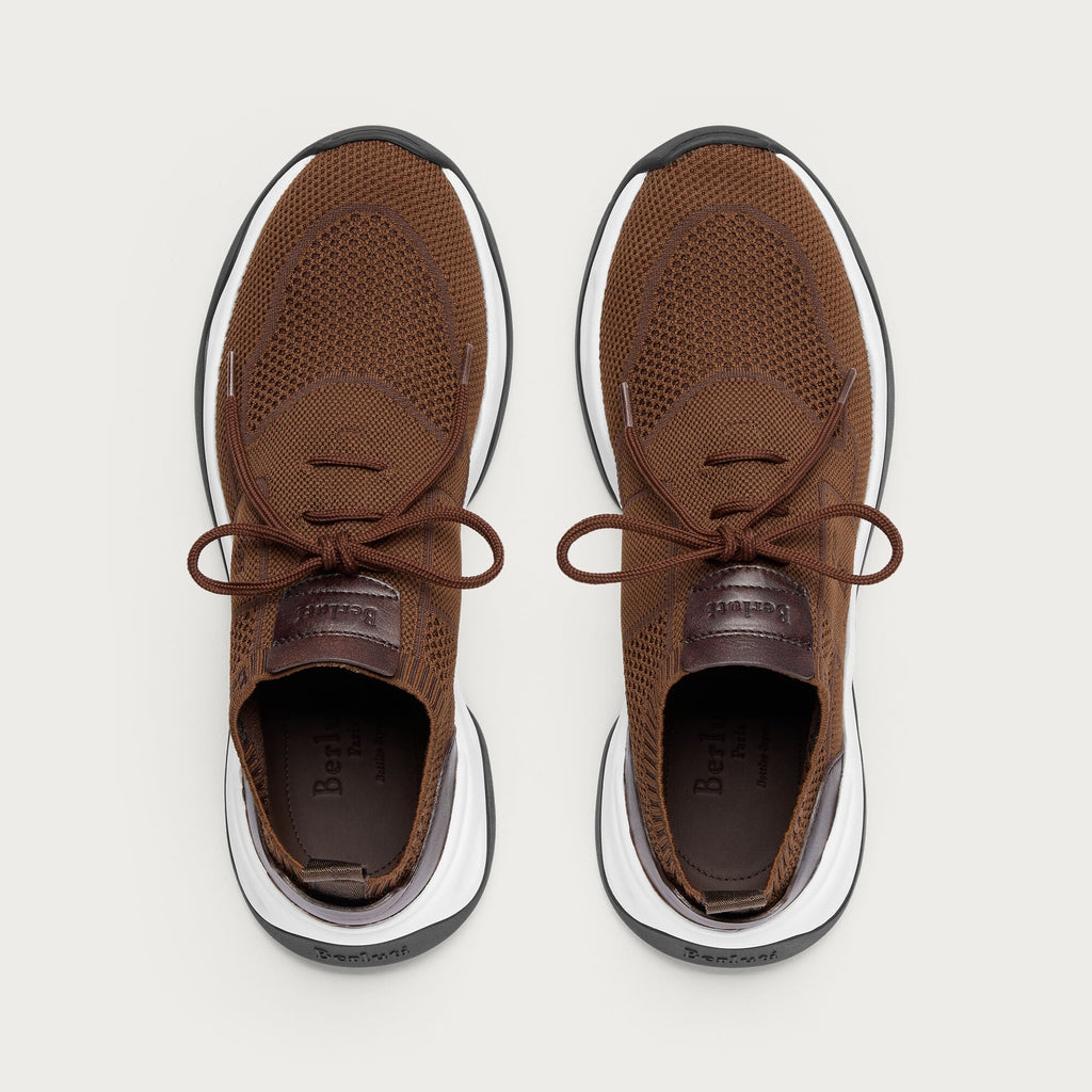 Espadrilles Berluti - Shadow - Maille et Cuir - Toffee