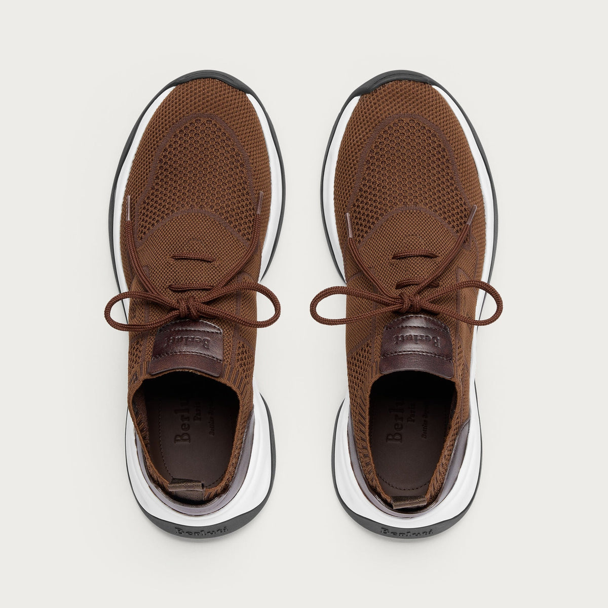 Espadrilles Berluti - Shadow - Maille et Cuir - Toffee