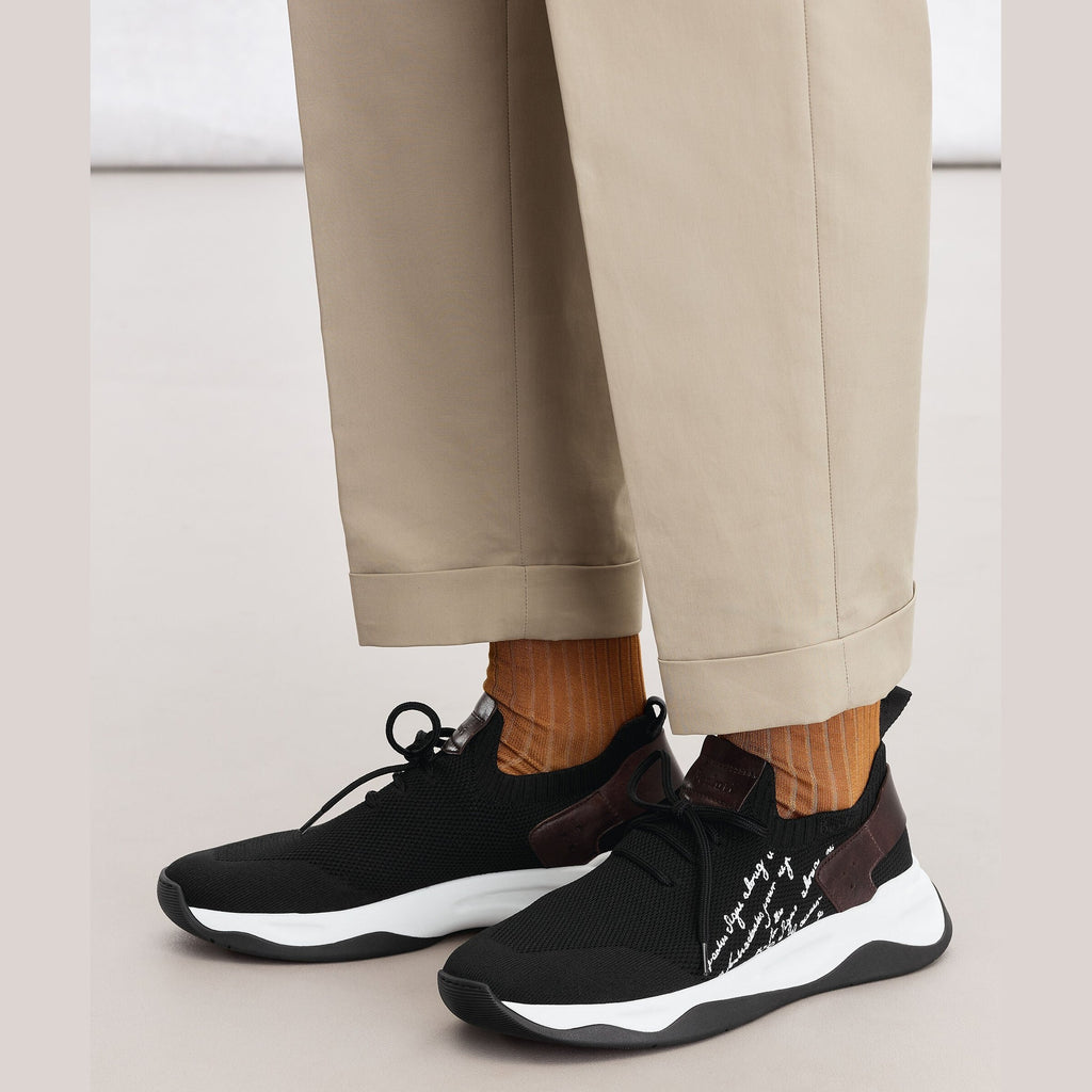 Espadrilles Berluti - Shadow - Maille et Cuir - Noir