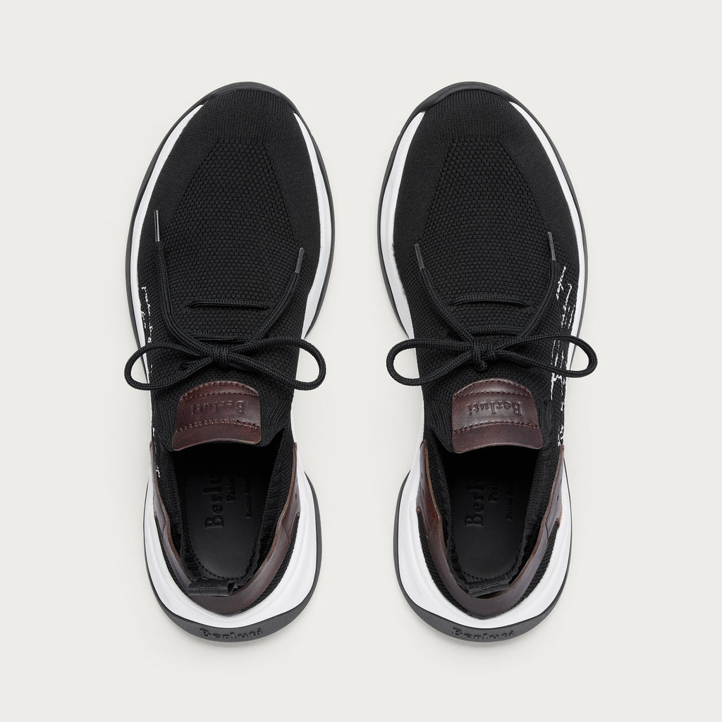Espadrilles Berluti - Shadow - Maille et Cuir - Noir