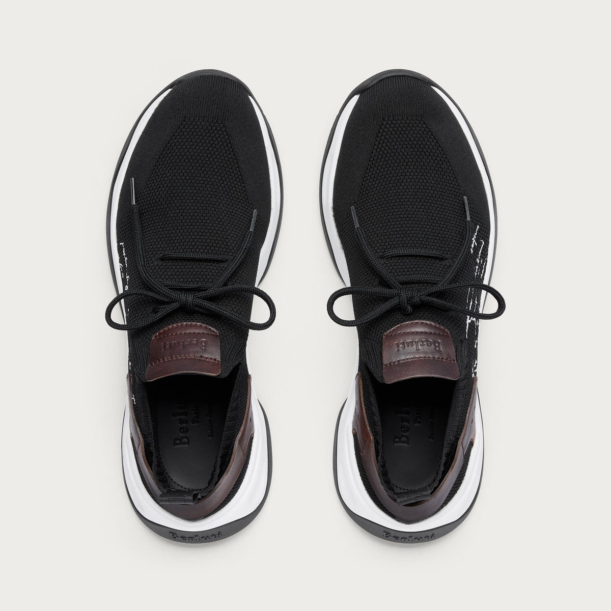 Espadrilles Berluti - Shadow - Maille et Cuir - Noir