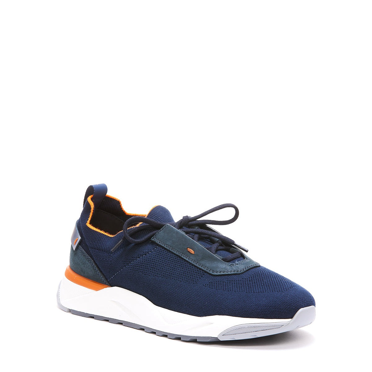 Espadrilles Santoni - NOBUCK - Bleu Marine