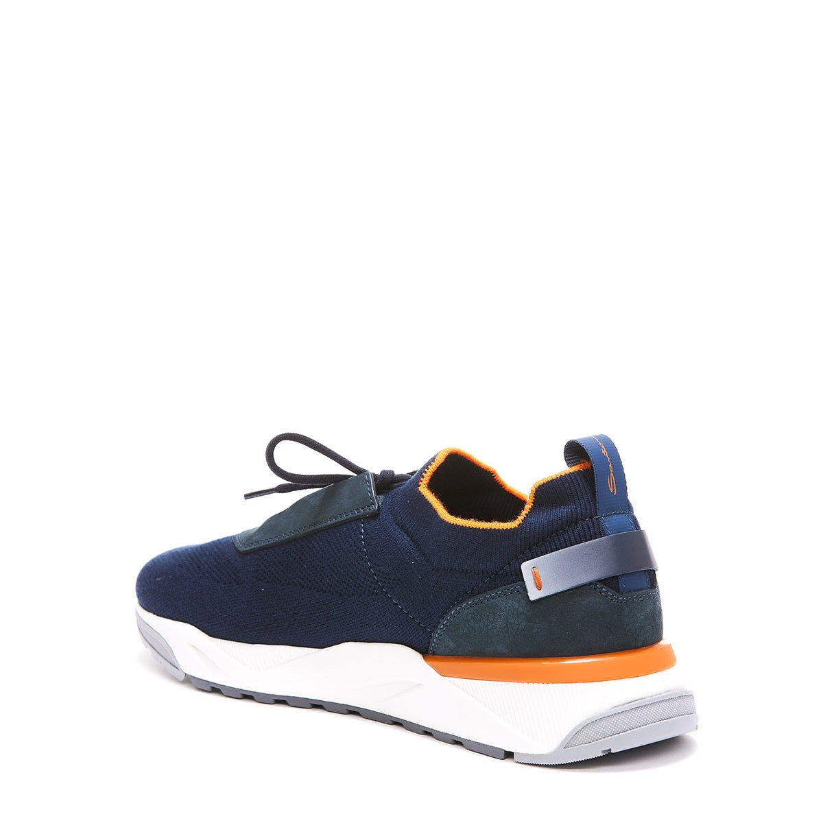 Espadrilles Santoni - NOBUCK - Bleu Marine