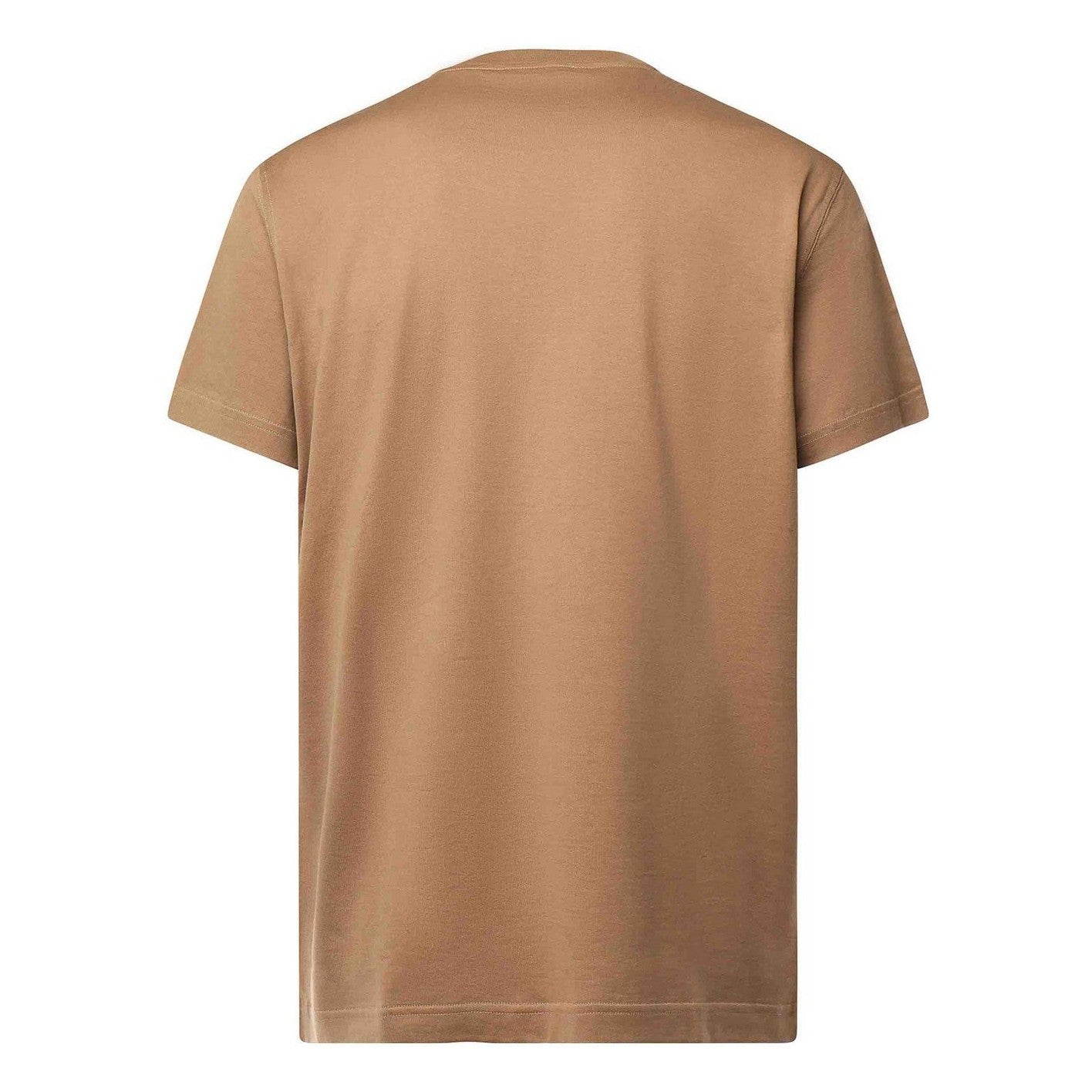 T-shirt Dolce & Gabbana - Coton avec plaquette à logo - Marron