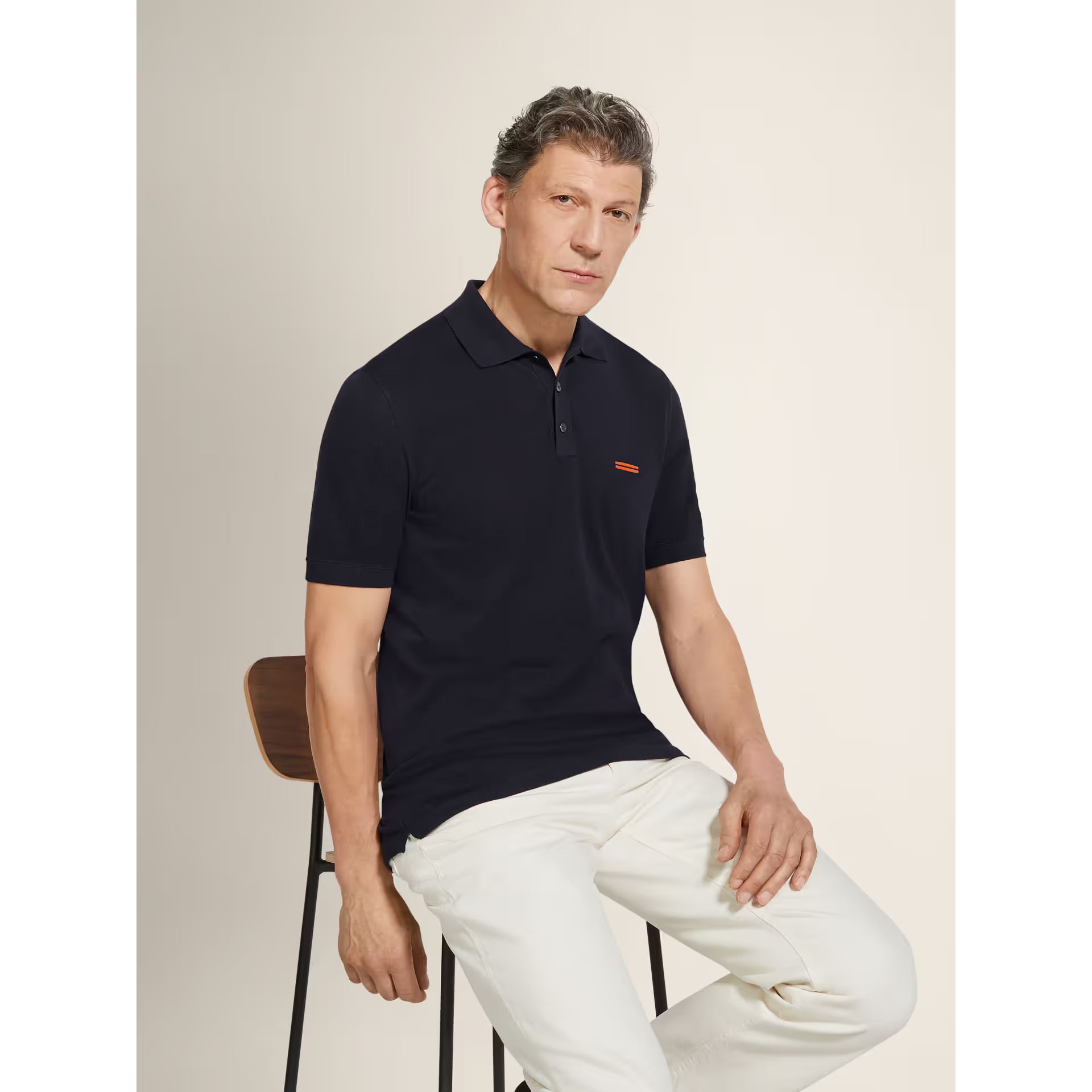 Polo Zegna - Coton - Bleu marine