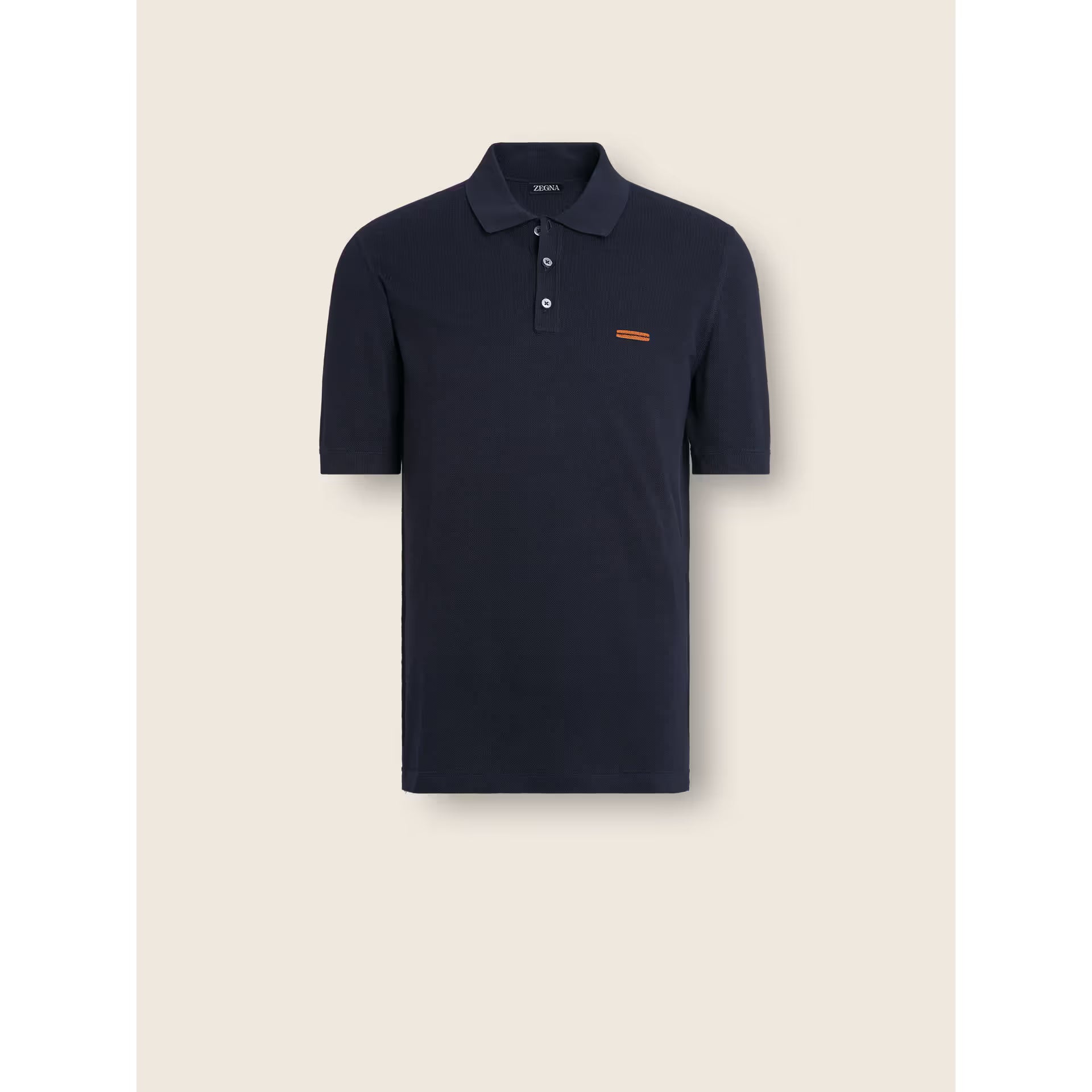 Polo Zegna - Coton - Bleu marine
