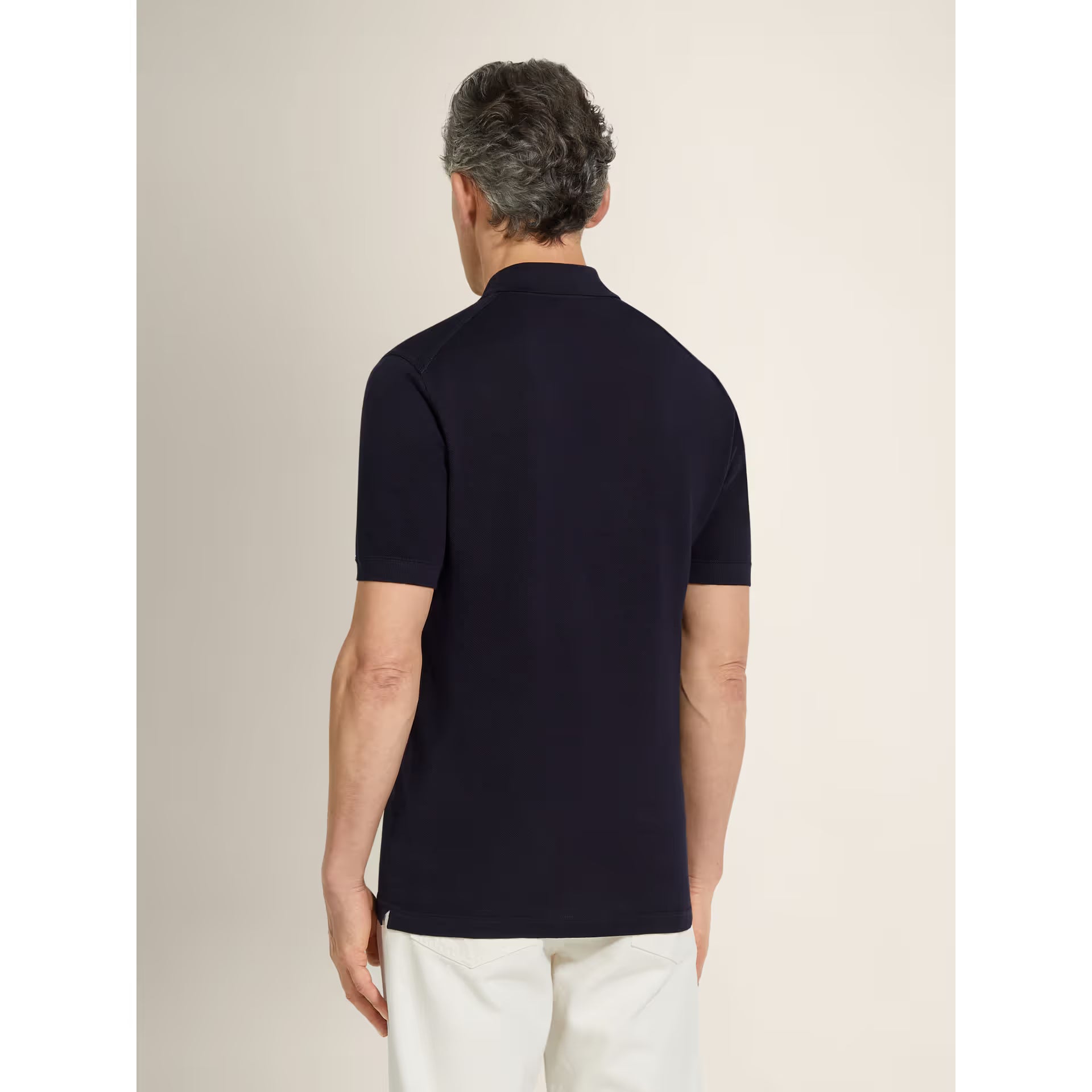 Polo Zegna - Coton - Bleu marine