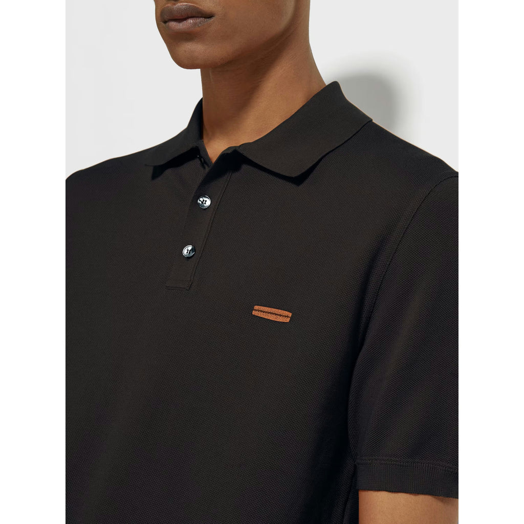 Polo Zegna - Coton - Noir