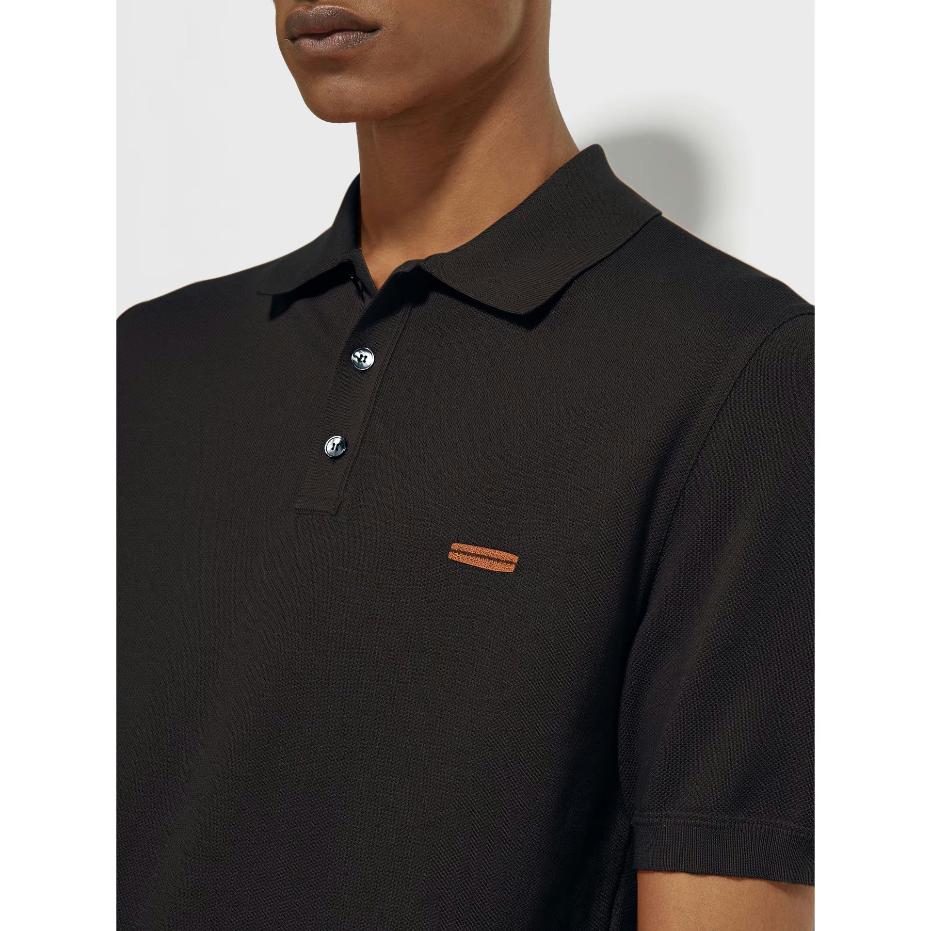 Polo Zegna - Coton - Noir