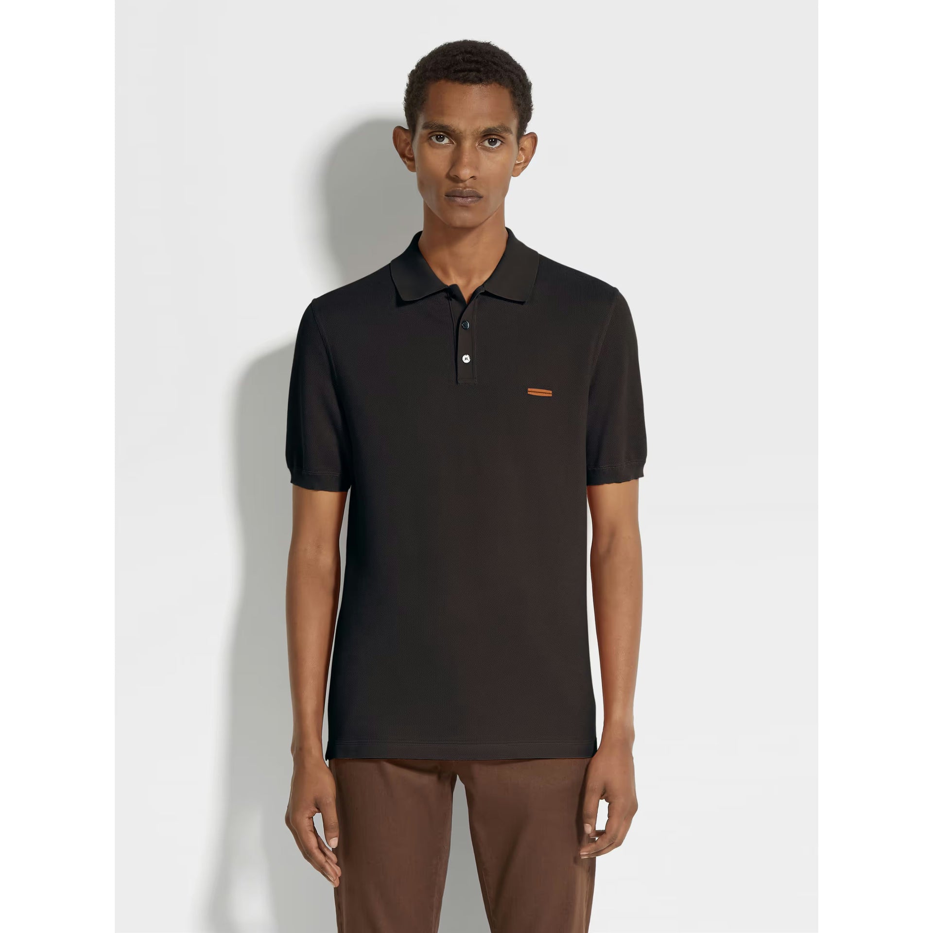 Polo Zegna - Coton - Noir