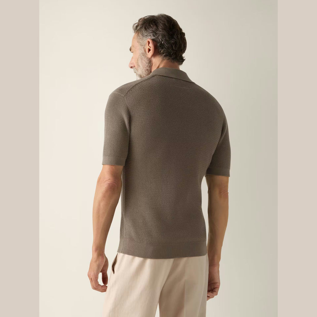 Polo Zegna - Coton - Taupe Foncé