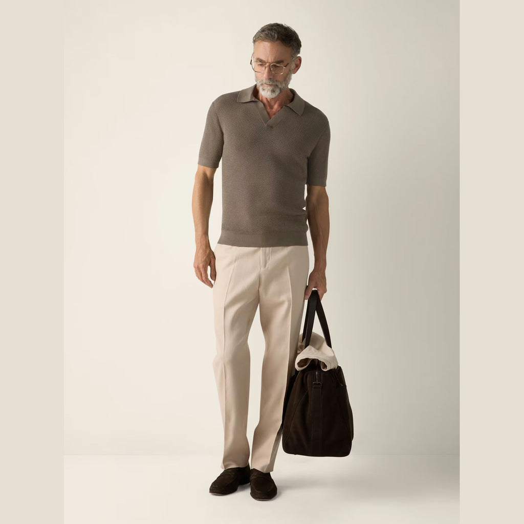Polo Zegna - Coton - Taupe Foncé