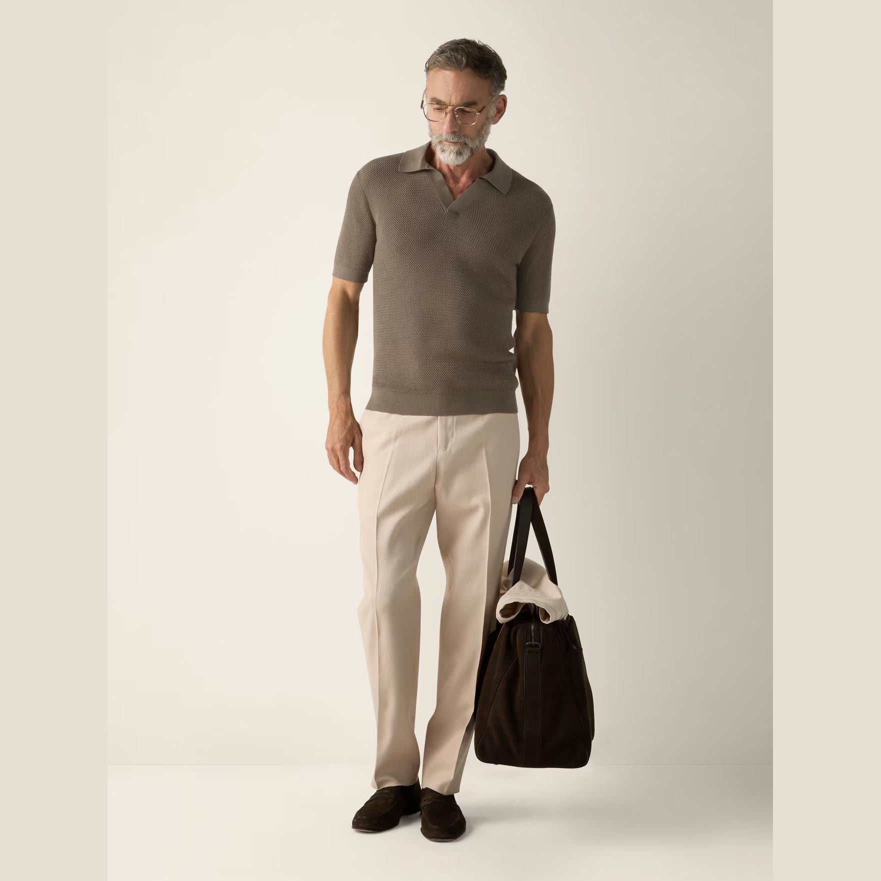 Polo Zegna - Coton - Taupe Foncé
