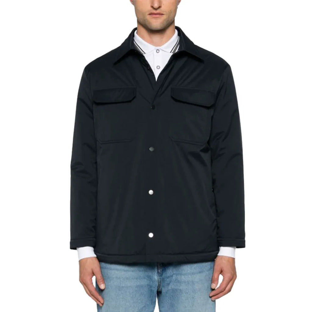 Jacket Kiton - Padded Twill - Bleu Marine