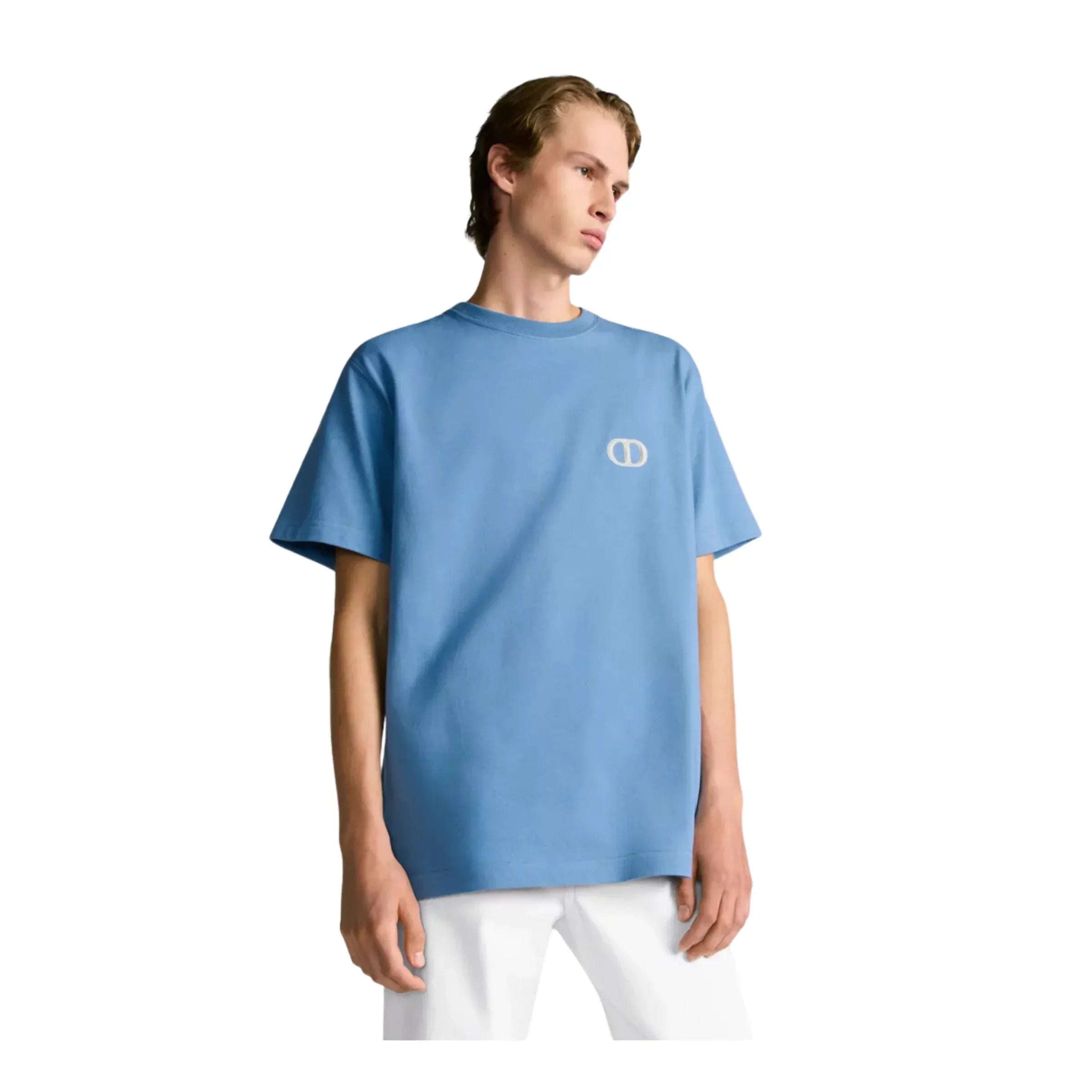 T-Shirt Christian Dior - CD Icon - Coupe Regular - Bleu