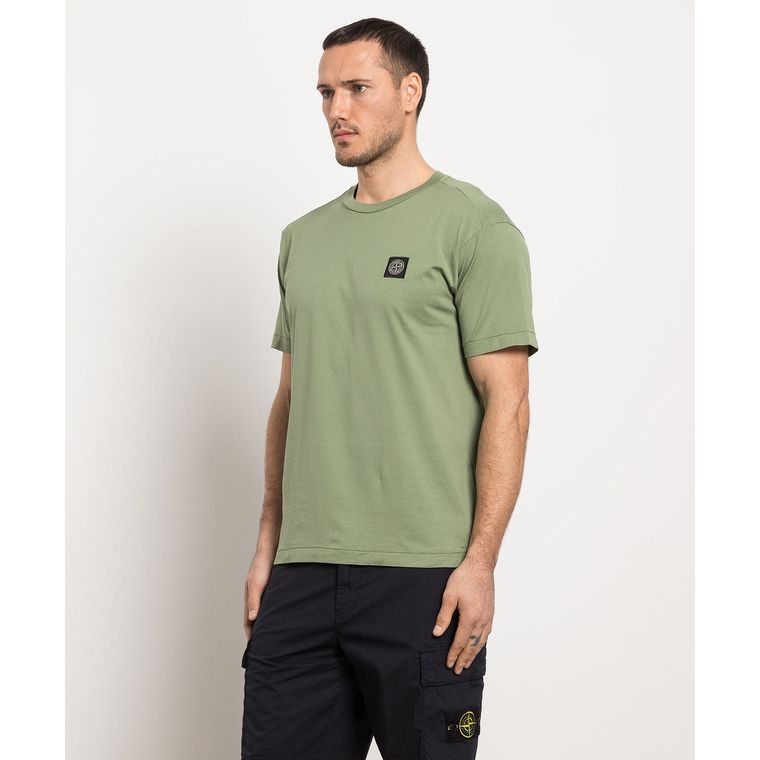 T-Shirt Stone Island - À patch logo - Vert Militaire
