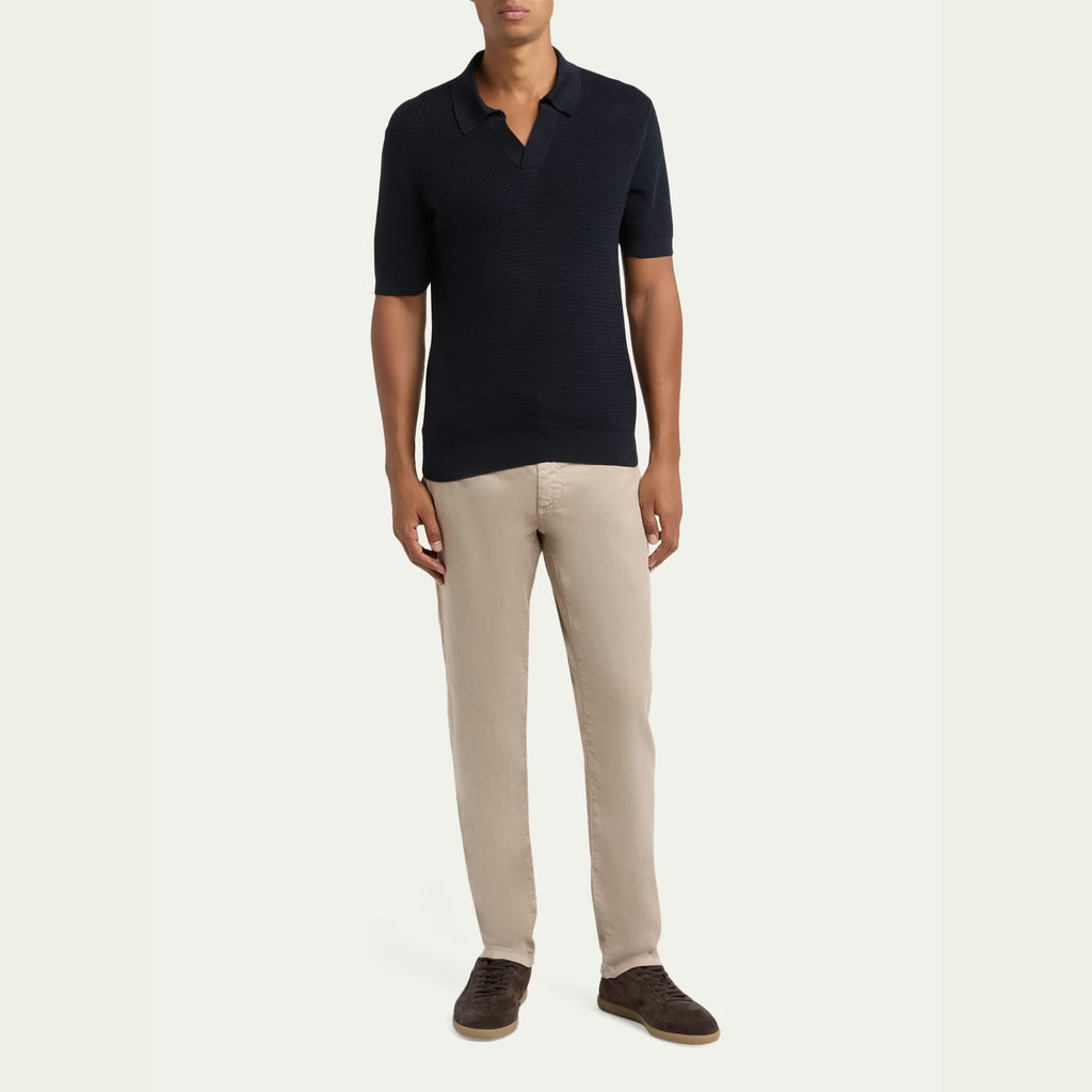 Polo Zegna - Coton - Bleu Marine