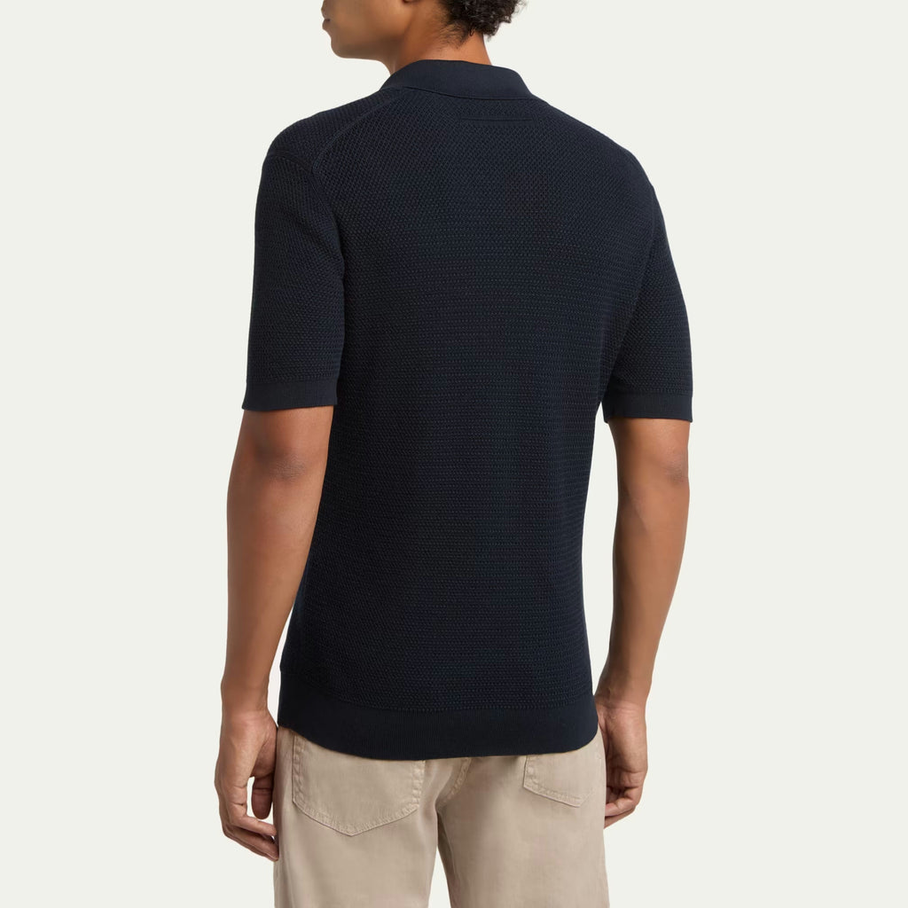 Polo Zegna - Coton - Bleu Marine