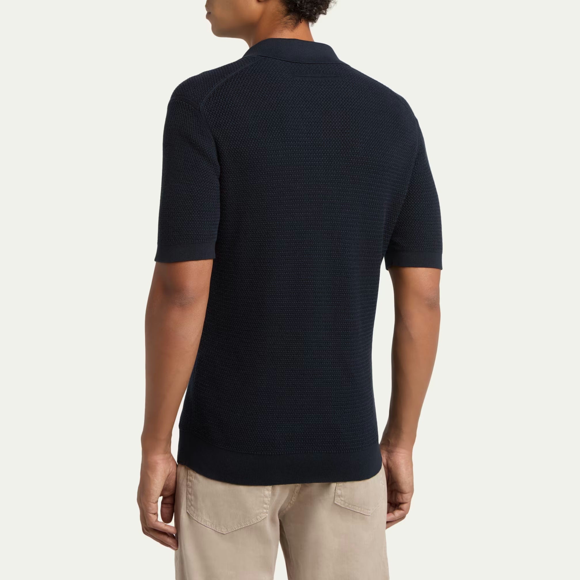 Polo Zegna - Coton - Bleu Marine