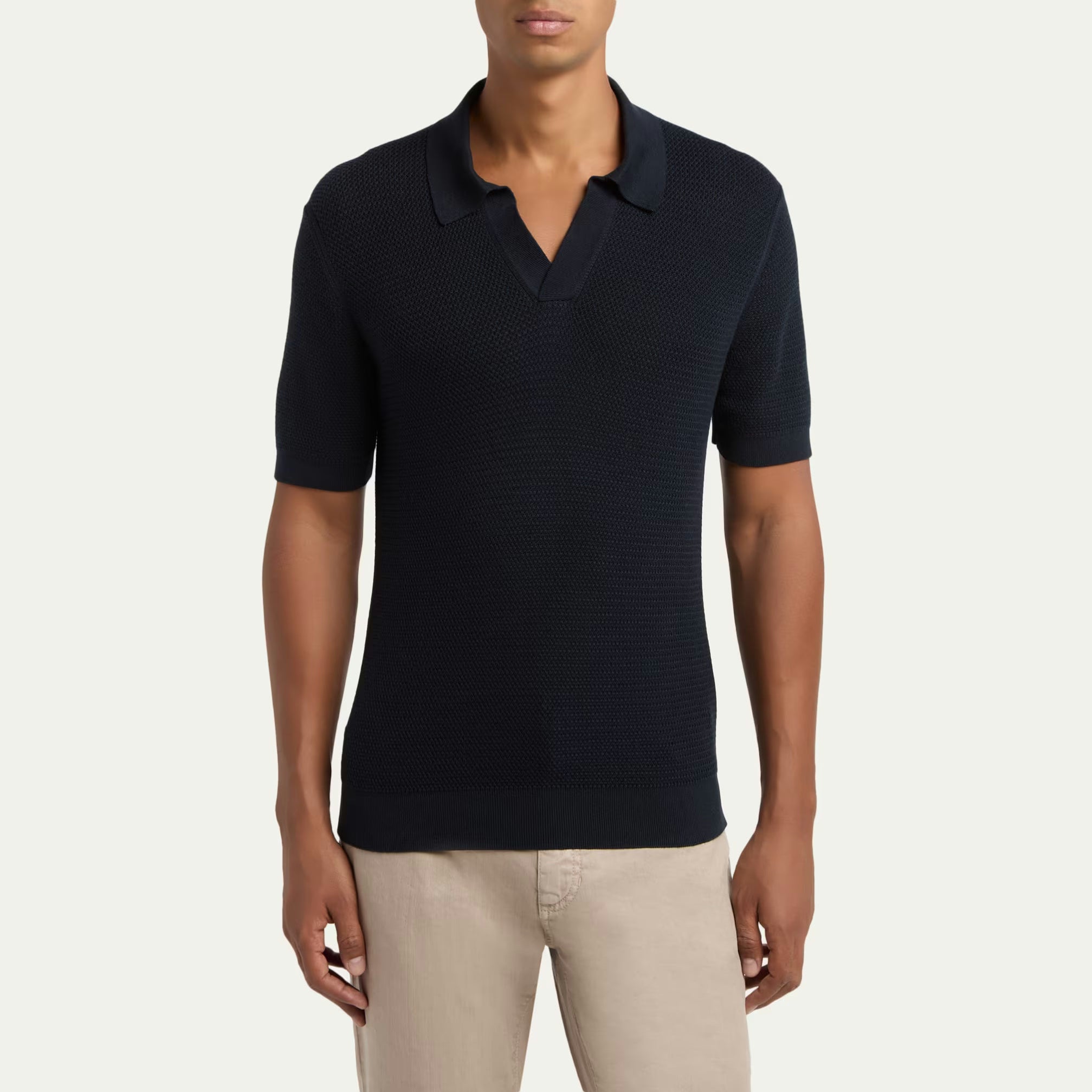 Polo Zegna - Coton - Bleu Marine