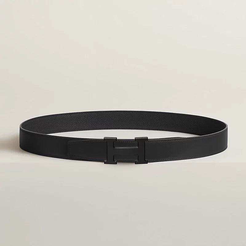 Ceinture Hermes - Boucle H - Noir