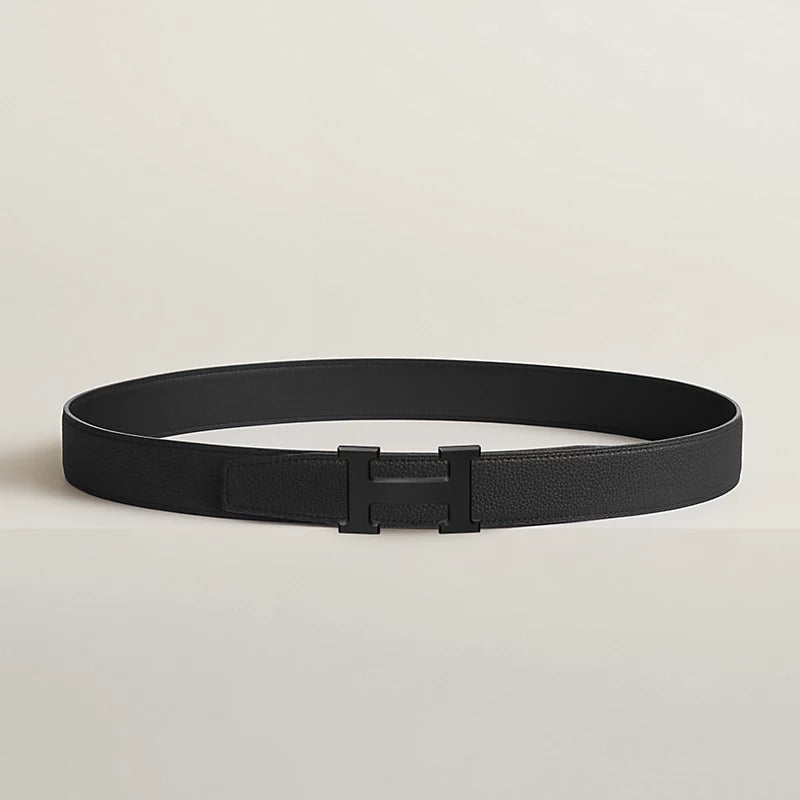 Ceinture Hermes - Boucle H - Noir