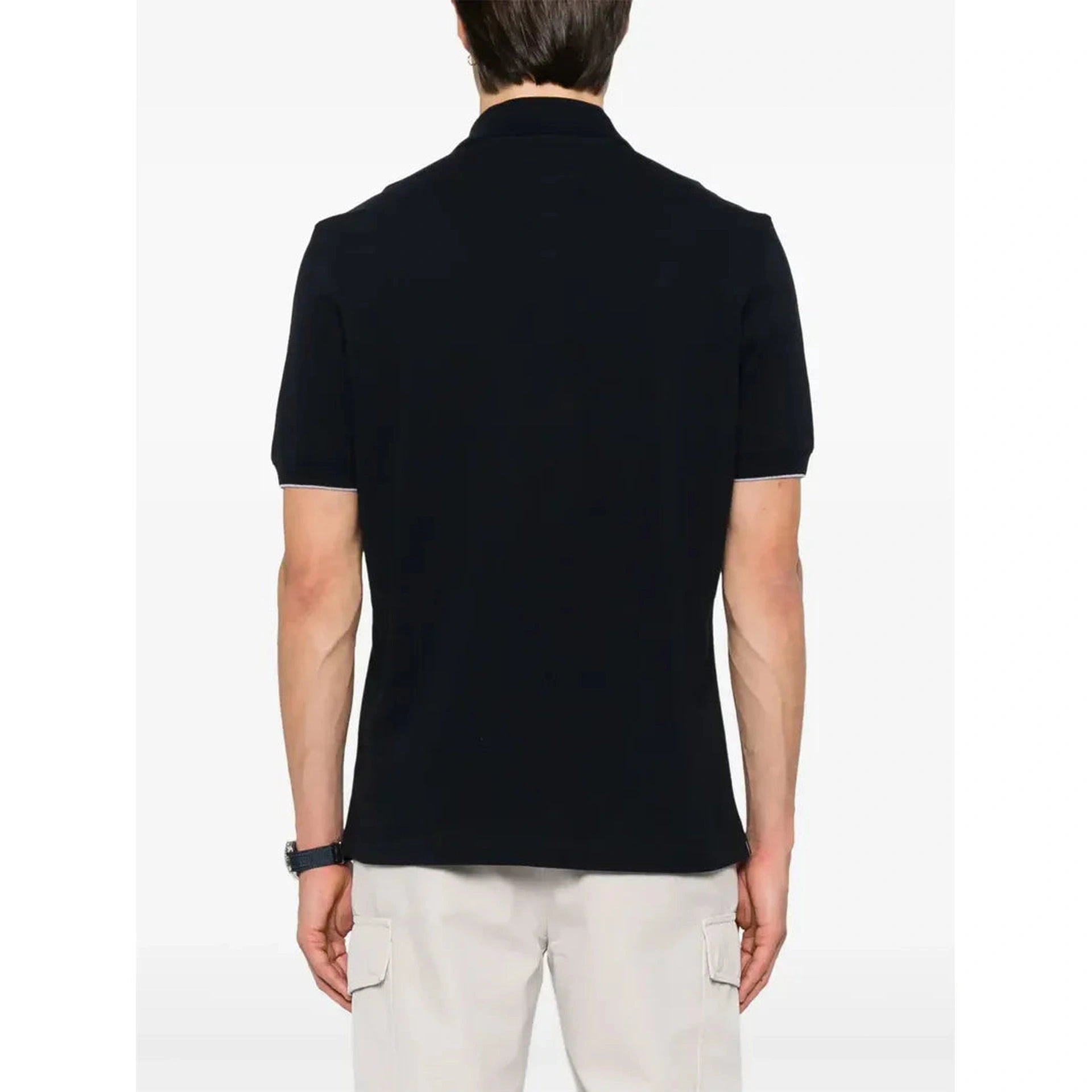 Polo Brunello Cucinelli - Coton - Noir