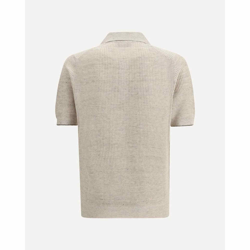 Polo Brunello Cucinelli - Lin/Coton - Beige