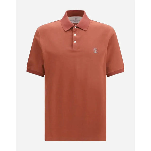 Polo Brunello Cucinelli - Coton - Orange