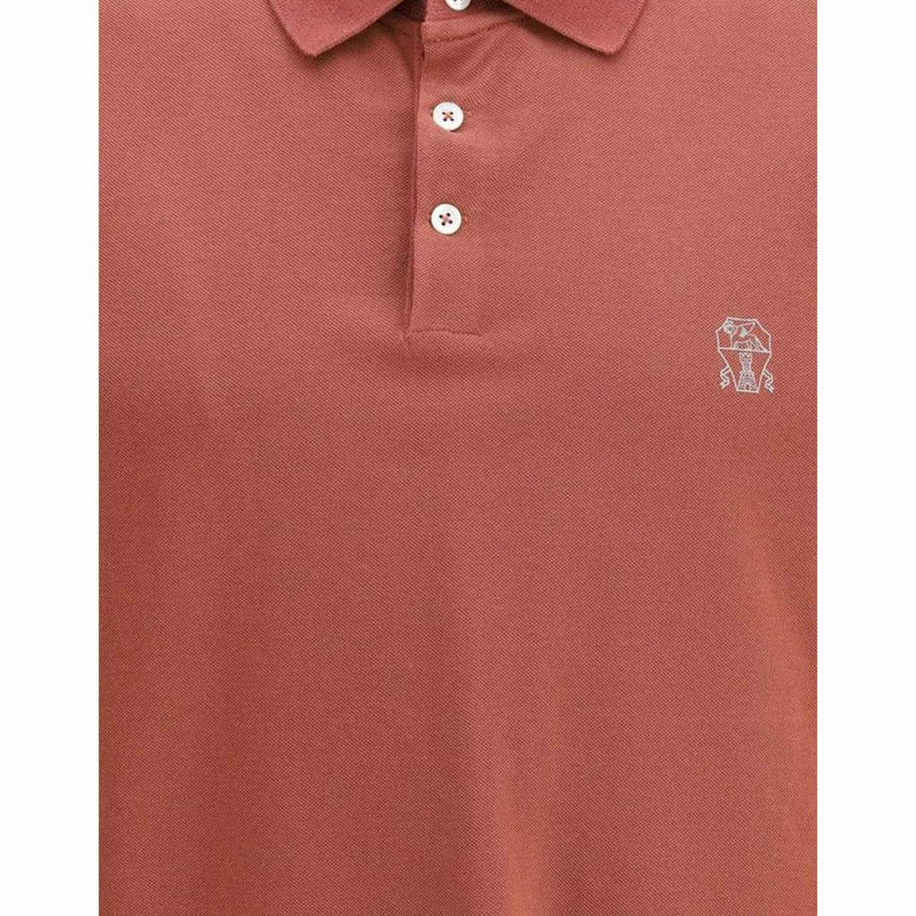 Polo Brunello Cucinelli - Coton - Orange