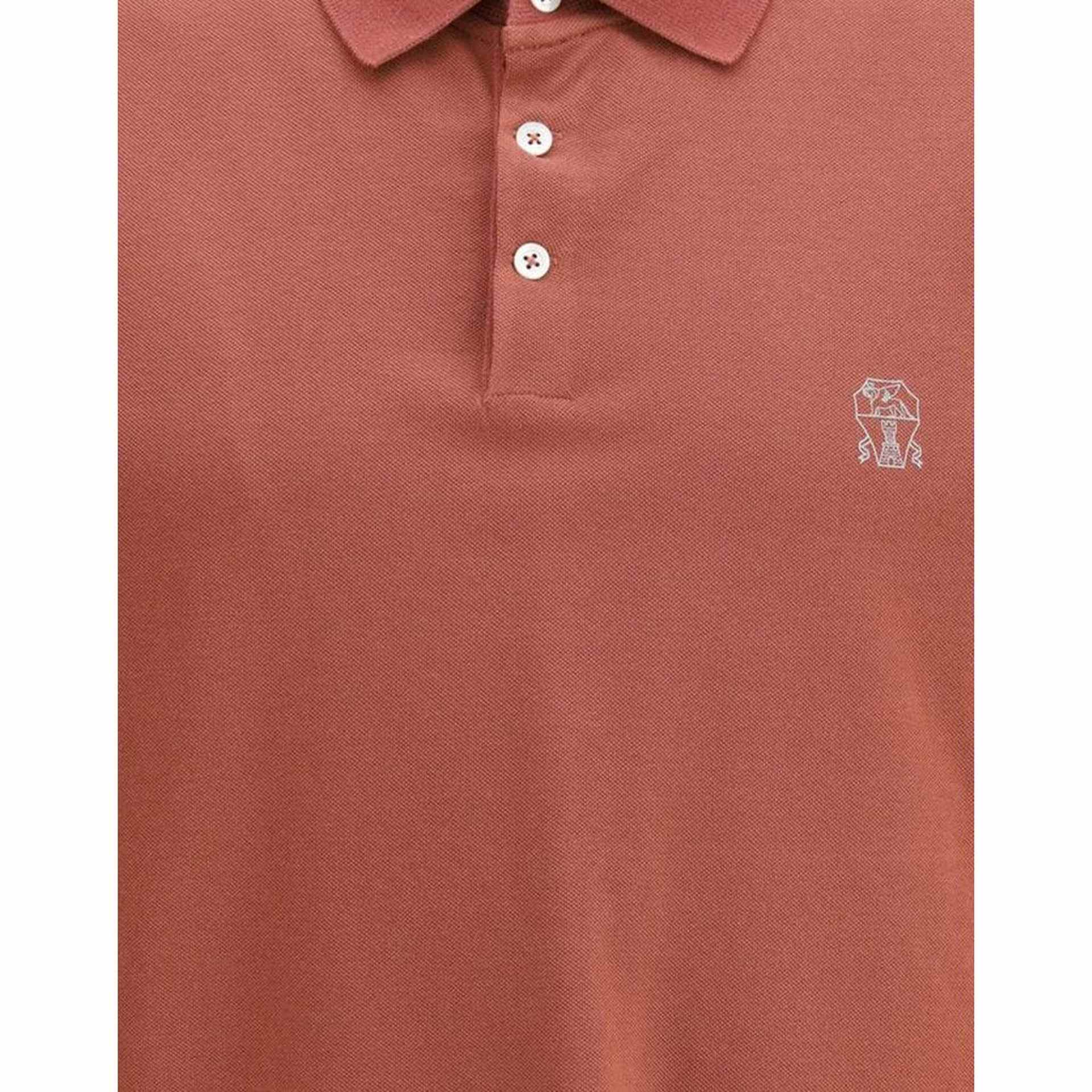 Polo Brunello Cucinelli - Coton - Orange