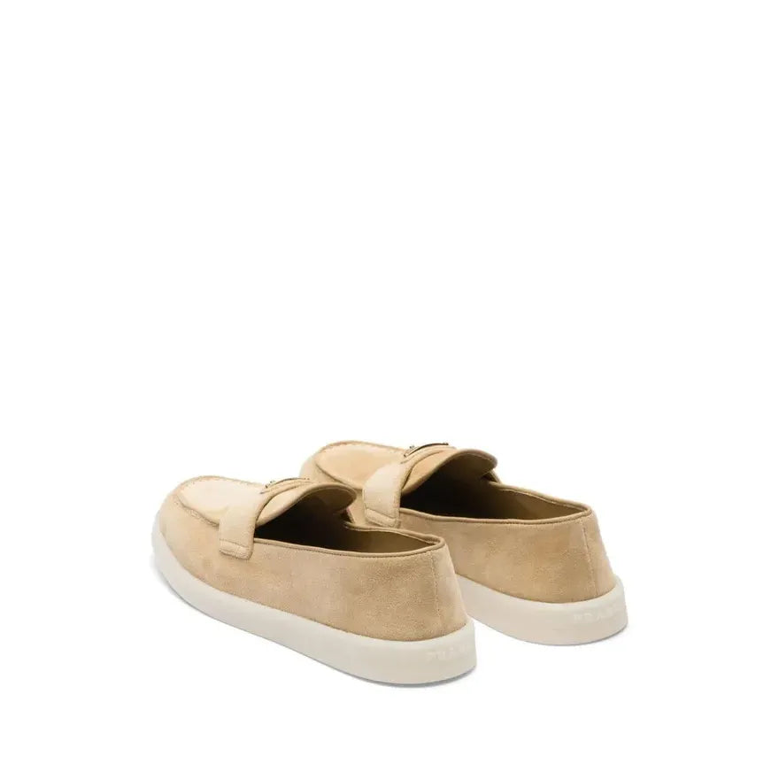 Mocassin Prada - Monogram - Beige