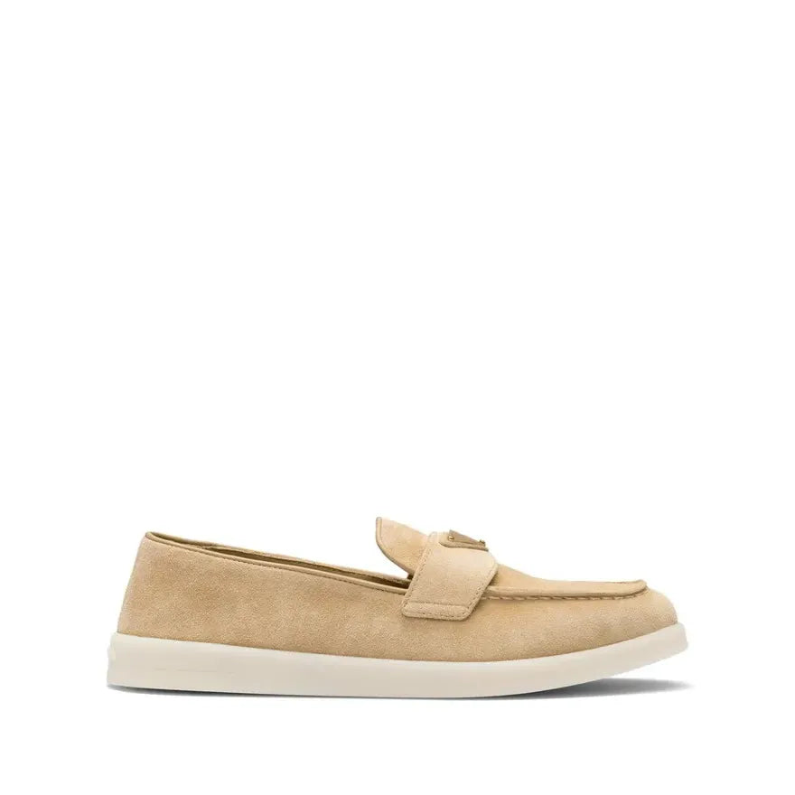 Mocassin Prada - Monogram - Beige