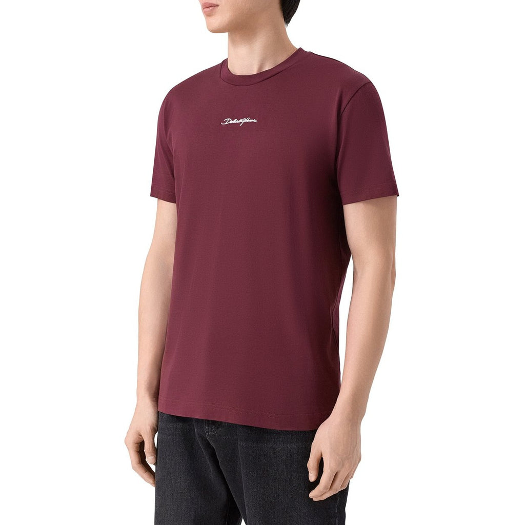T-Shirt Dolce & Gabbana - Coton à logo - Bordeaux
