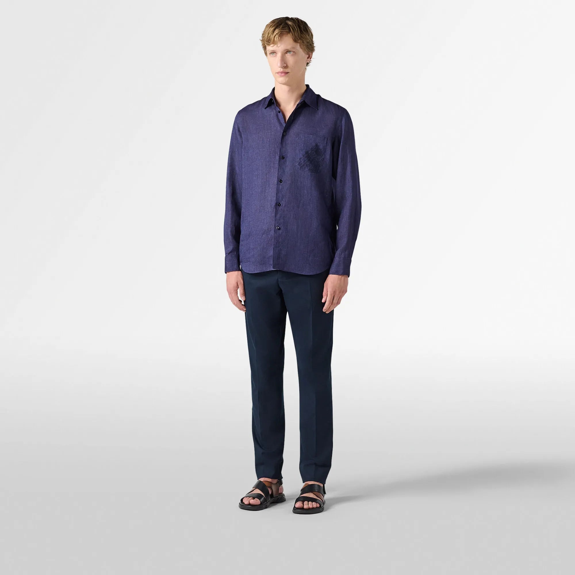 Chemise Berluti - Lin - Violet