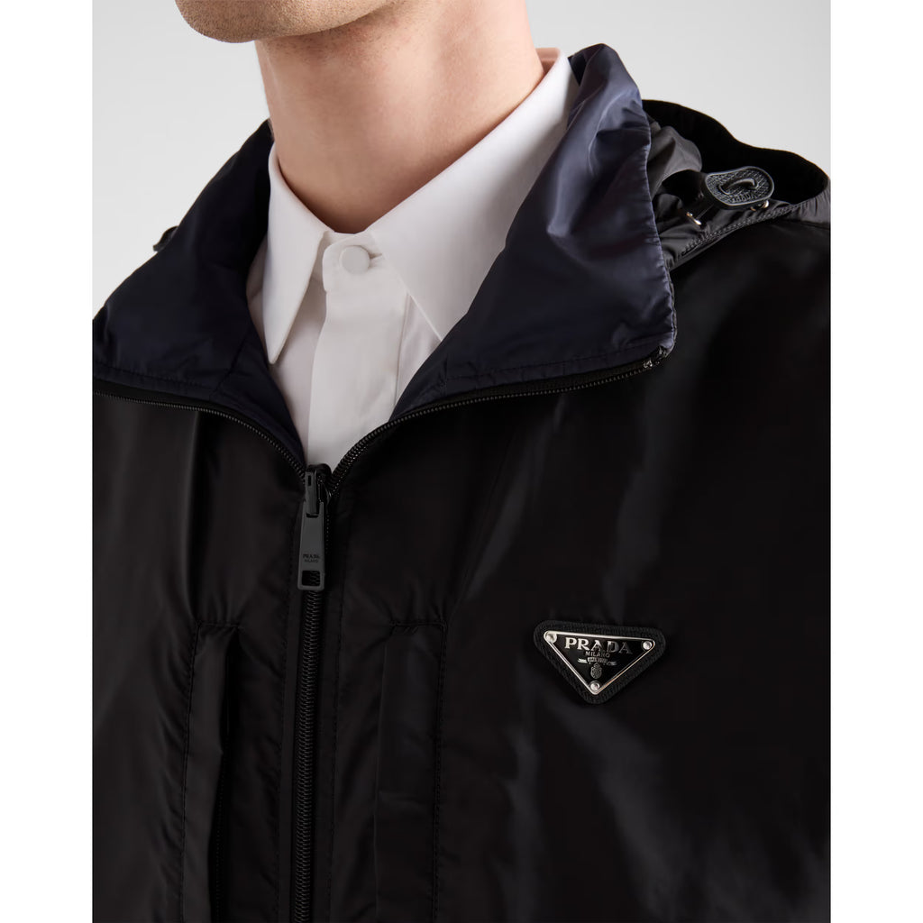 Jacket Prada - Re-Nylon - Noir/Bleu