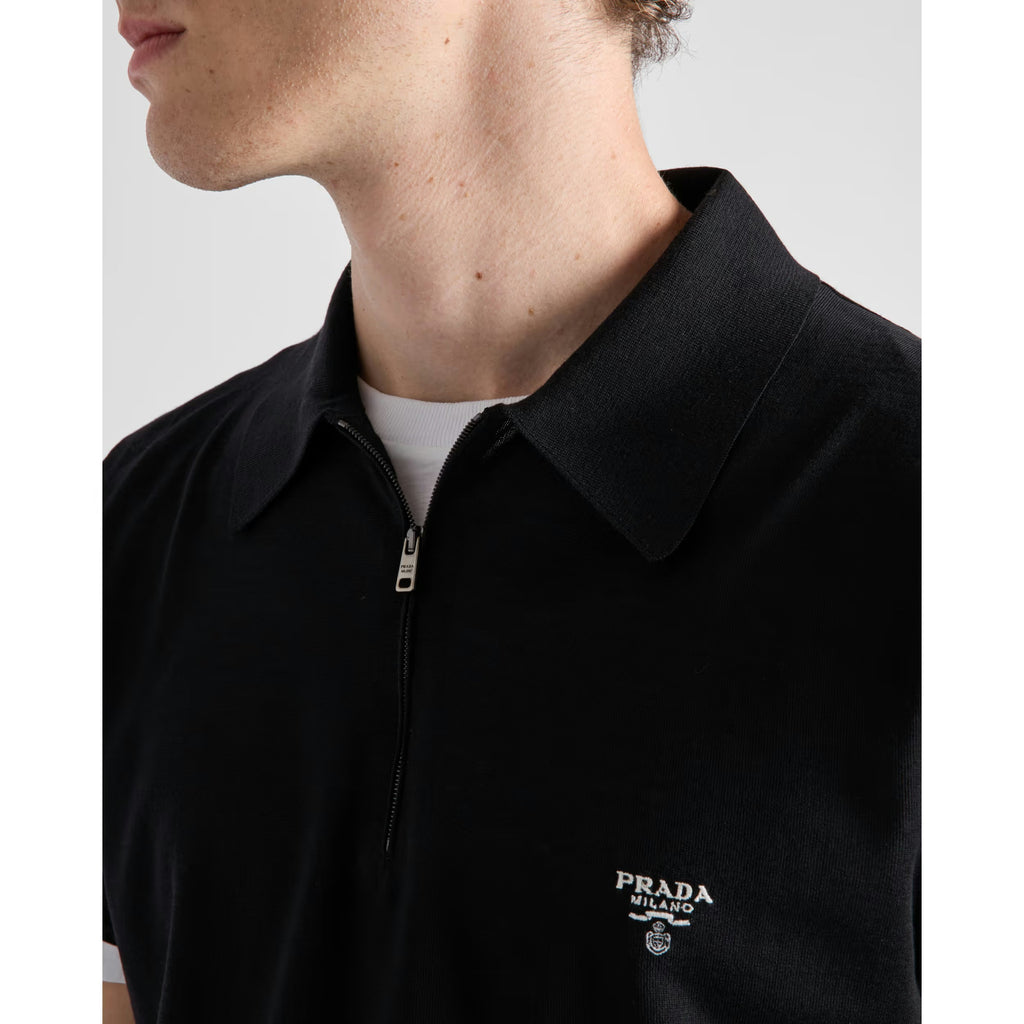 Polo Prada - Laine à col zippé - Noir