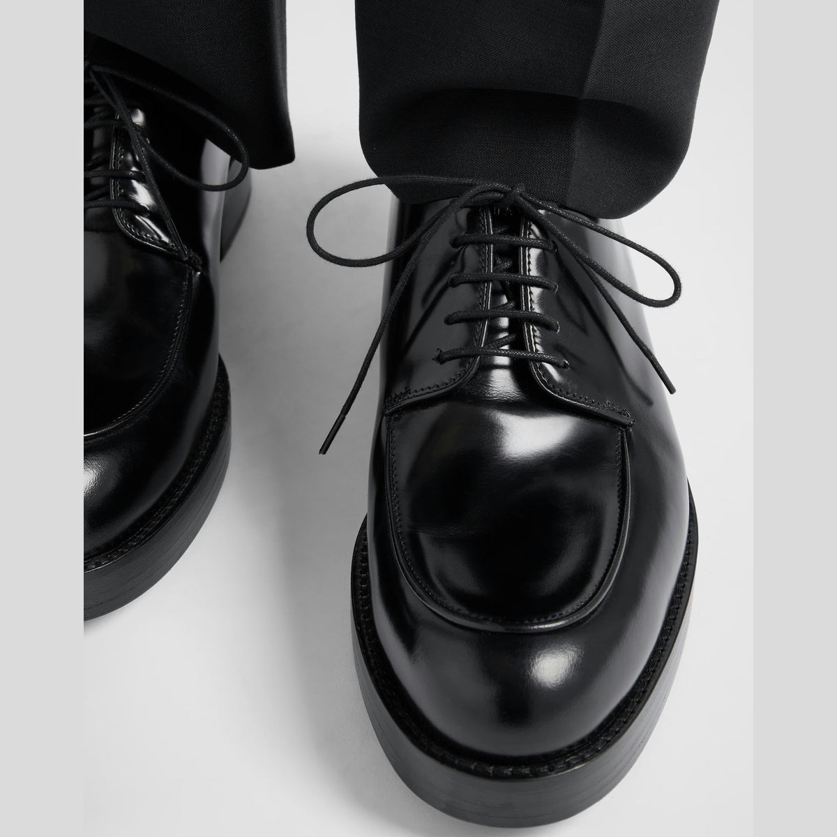 Derby Prada - Cuir Brossé