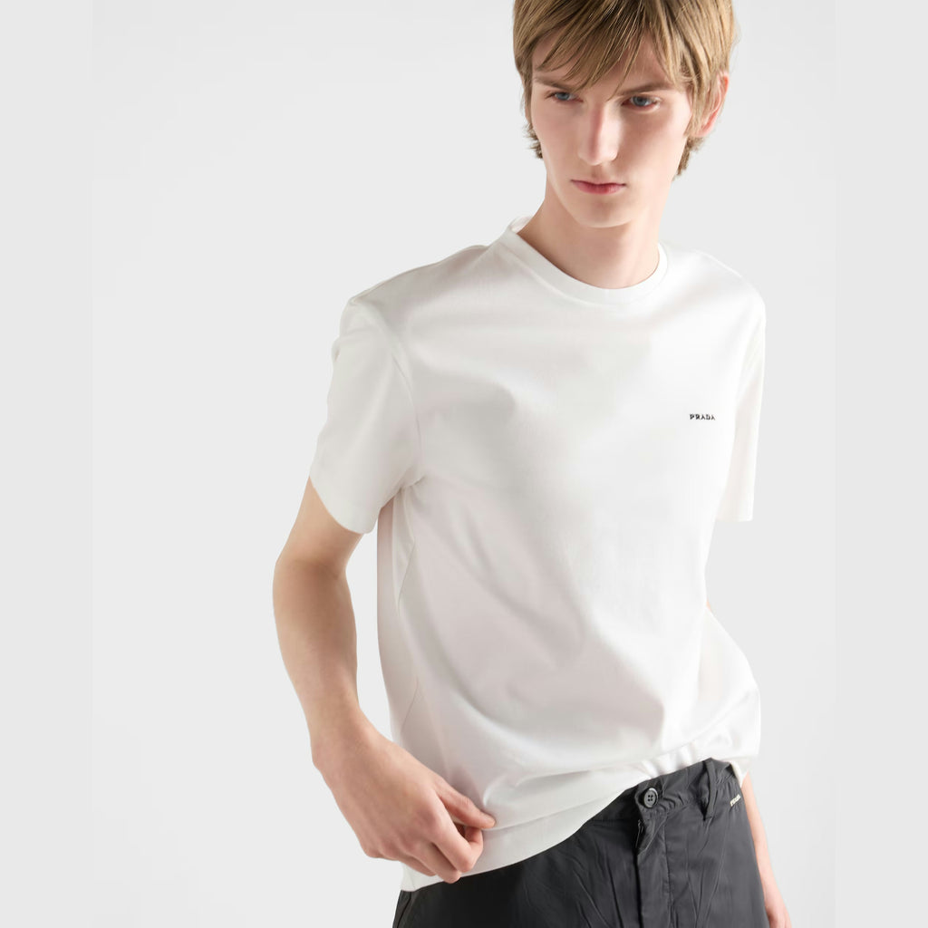 T-Shirt Prada - Coton - Blanc